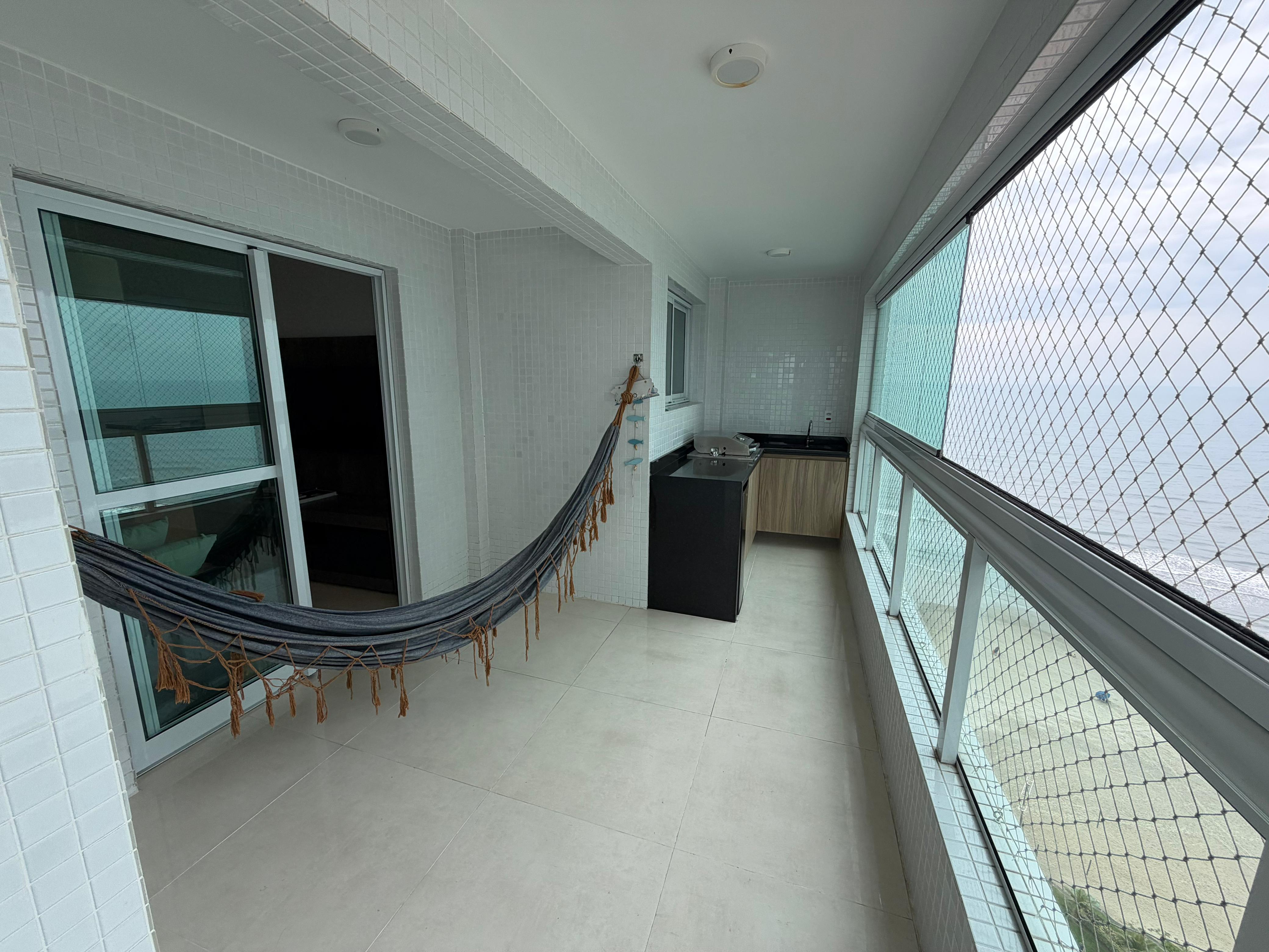 Sacada gourmet com vista para o mar